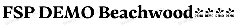 FSP DEMO Beachwood字体转换 FSP DEMO Beachwood字体转换